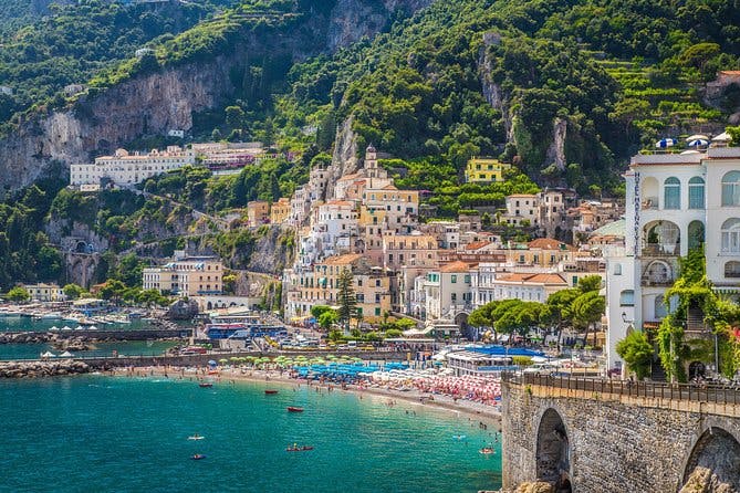 Sorrento, Positano, and Amalfi Day Trip from Naples with Pick Up