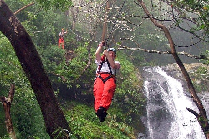 Amazing Mega Zipline (25 lines) over 11 Waterfalls 