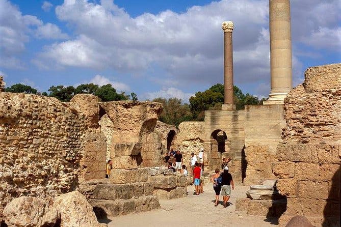 Archaelogical Site Of Carthage + Picturesque Village Of Sidi Bou Said