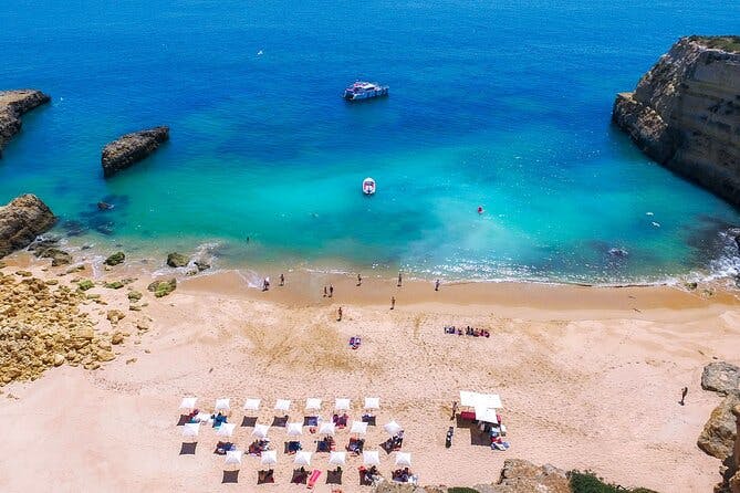 Albufeira Beach BBQ with Caves and Coastline Cruise