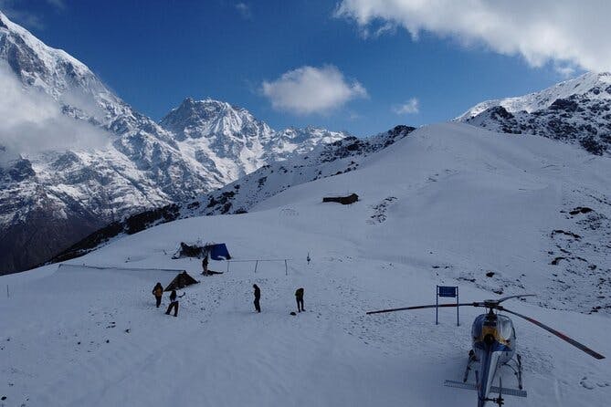 Landing Annapurna Base Camp by Helicopter Tour from Pokhara