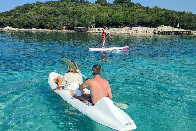Paddle-boarding around Ksamil islands (two times a day)