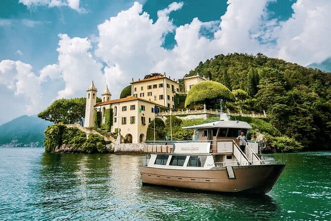 Lake Como & Bellagio day Trip with private boat cruise
