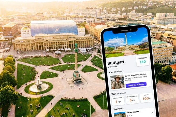 Stuttgart Exploration Game and City Tour on your Phone