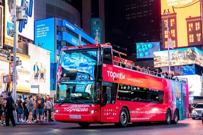 New York Night Tour: Open Top Bus Tour by TopView®